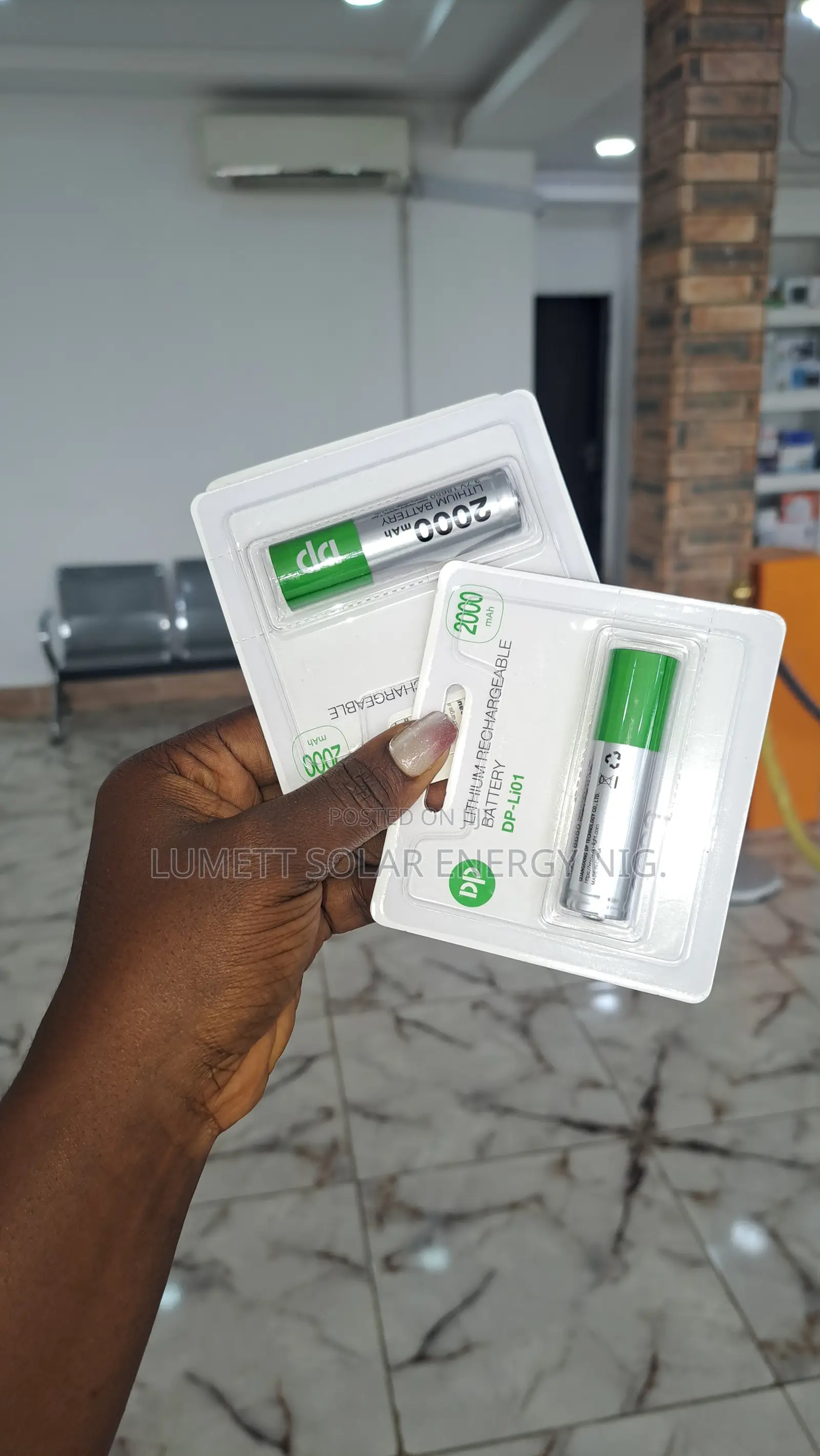 DP Packet Lithium Battery 2000mAh for Electronic Applications