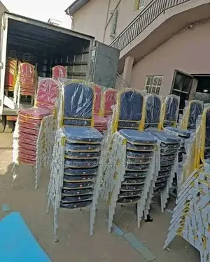 Blue and Red Banquet Chairs