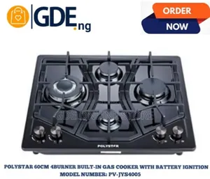 Polystar 60cm 4 Burner Built in Gas Hob