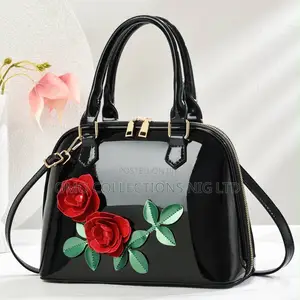 Elegant Luxury Women’s Black Top Handle Bag With Adjustable Strap