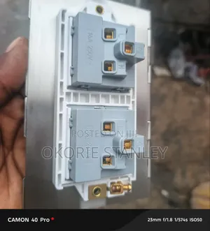 13amps Double Flat Floor Socket Silver