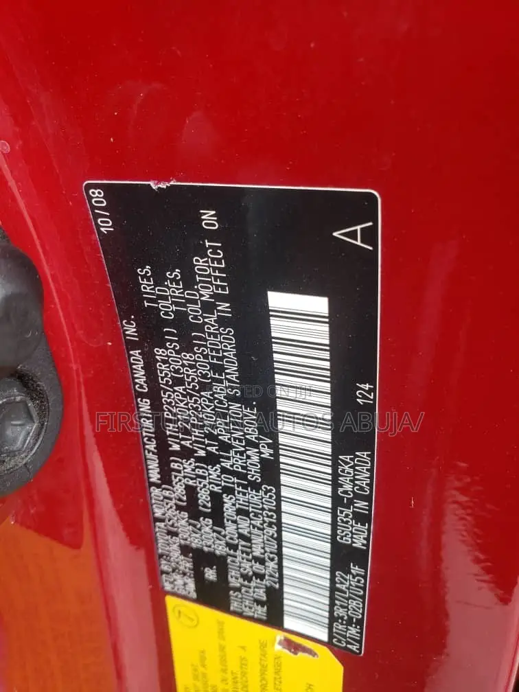 Lexus RX 350 2008 Red