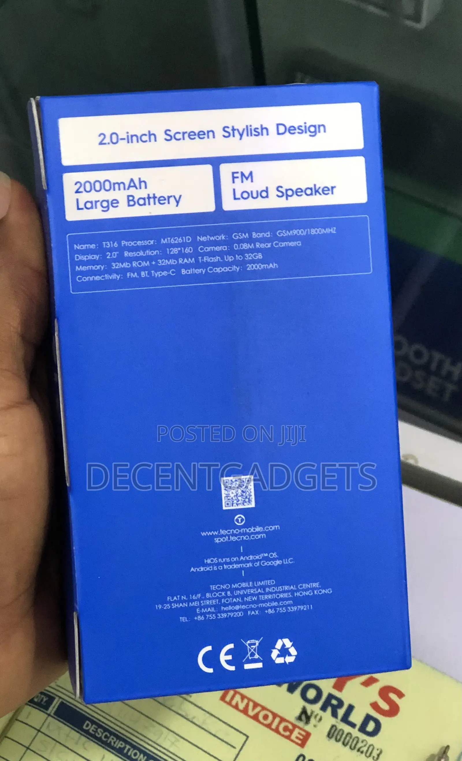 New Tecno T316
