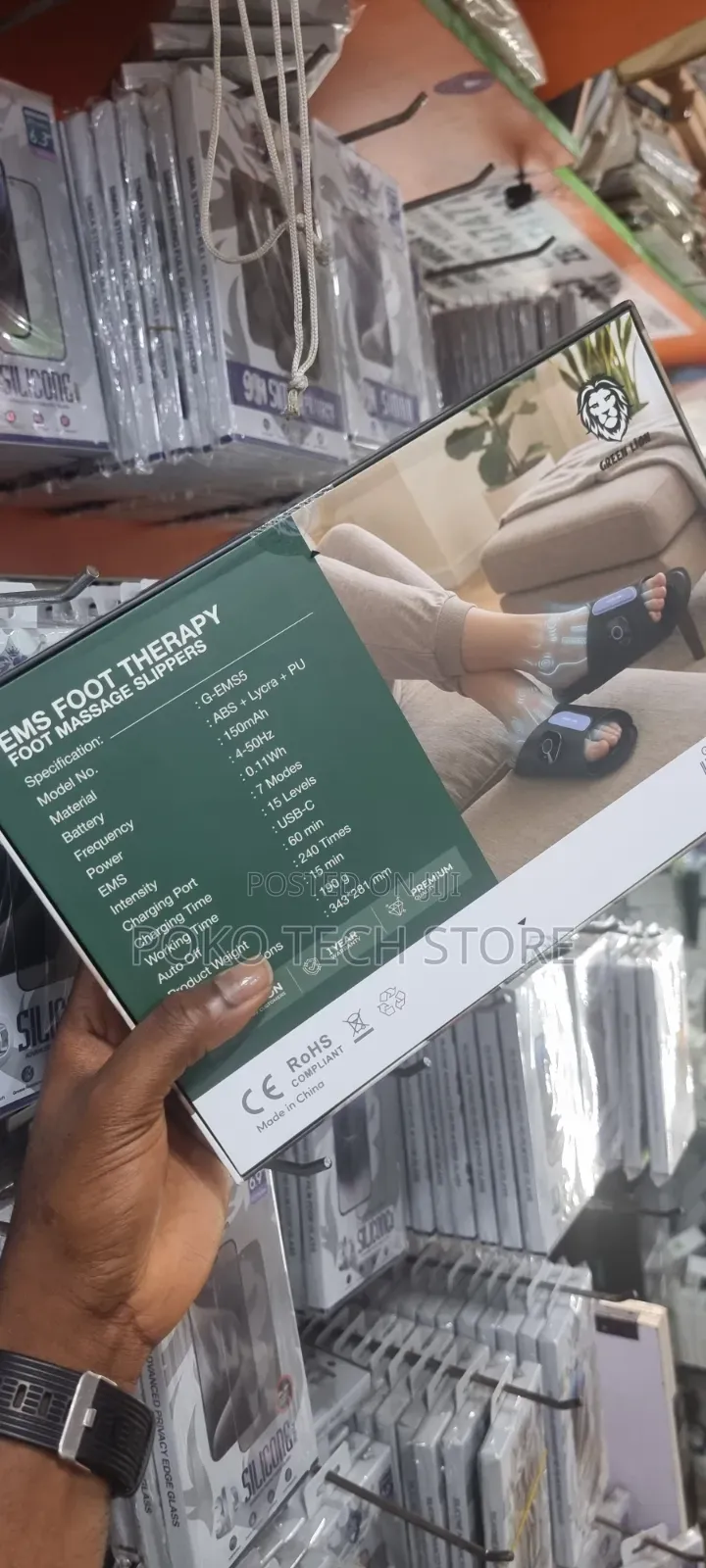 Green Lion EMS Foot Therapy Massage Slippers