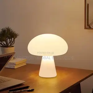 Mediaval Dainish Cream Wind Mushroom Desk Lamp