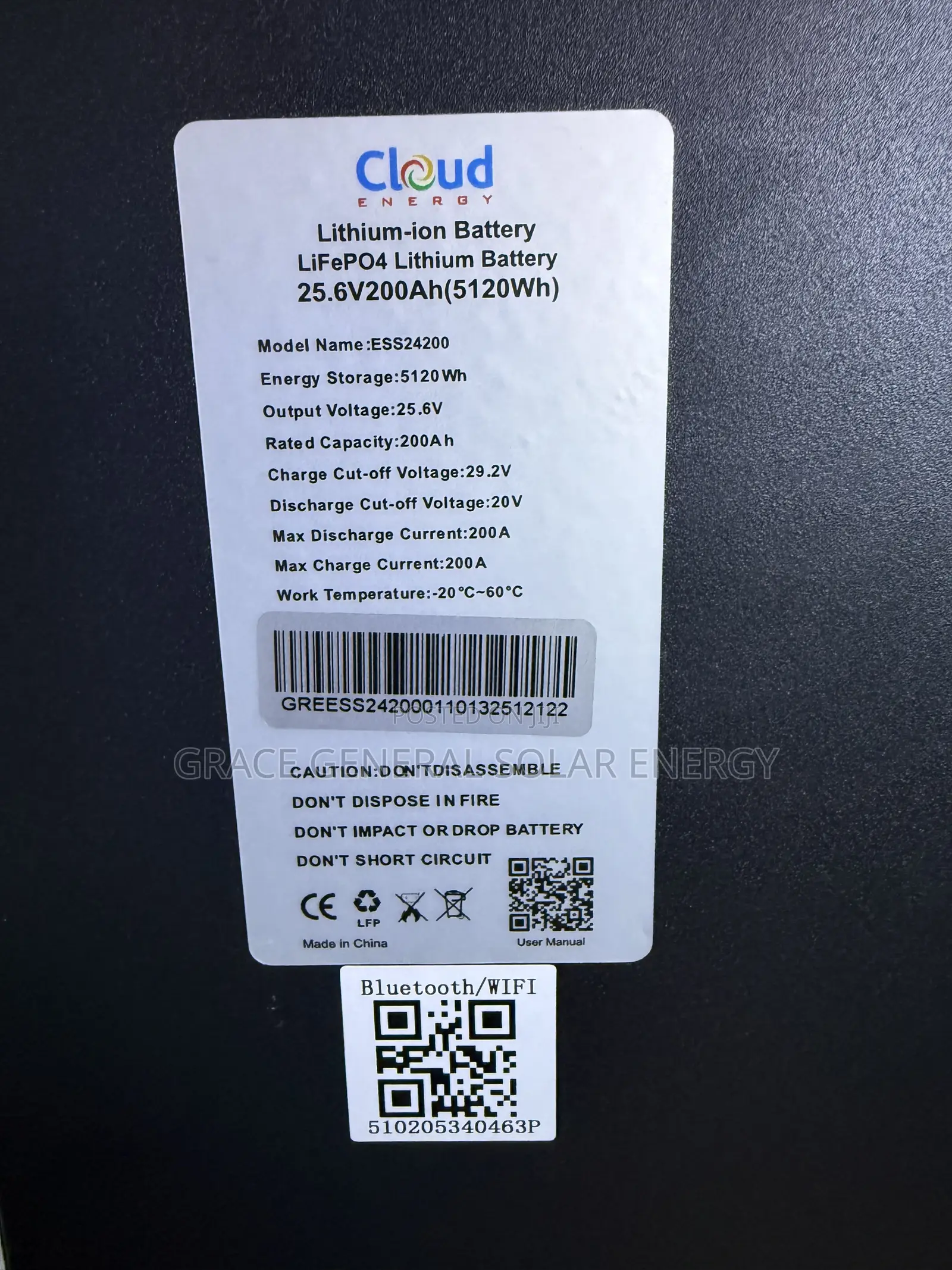 5kwh 24v Cloud Energy Lithium Battery