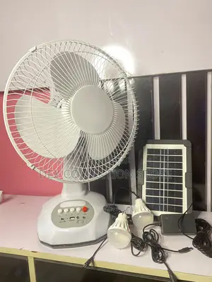 12 Inches Rechargeable Solar Fan