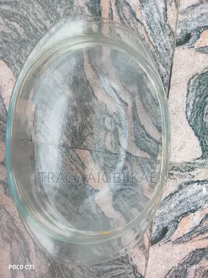 Big Fancy Transparent Glass Bowl