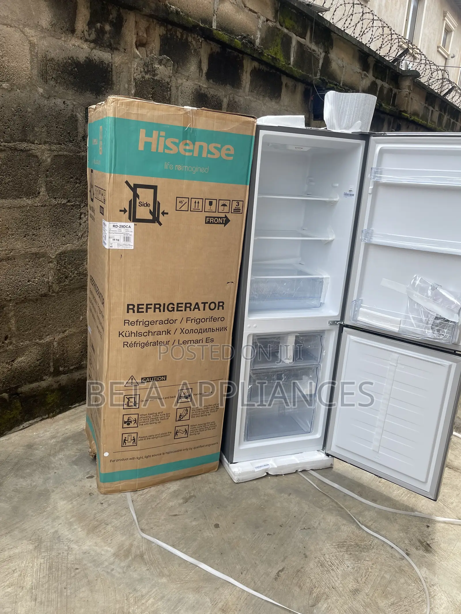 Hisense 29DCA 225L Double Door Refrigerator