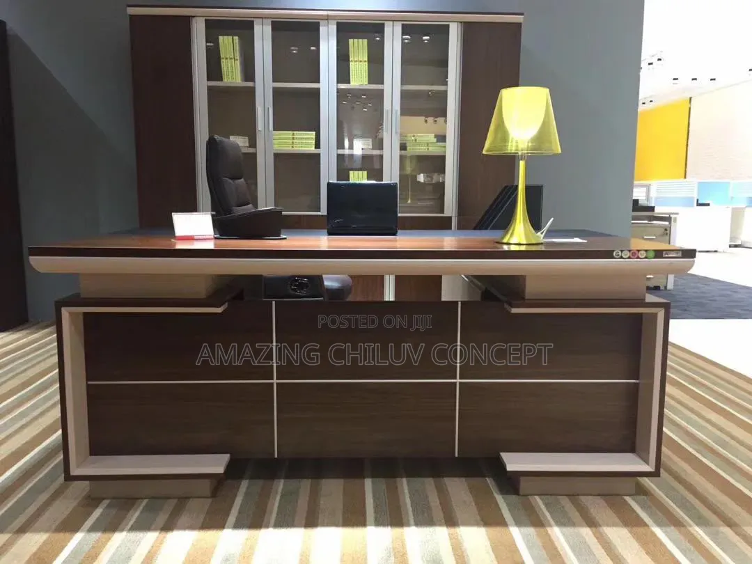 Modern Office Executive Table With Storage