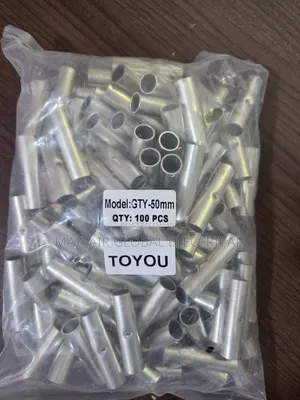 50mm Copper Cable Joint Ferrule Non-Insulated