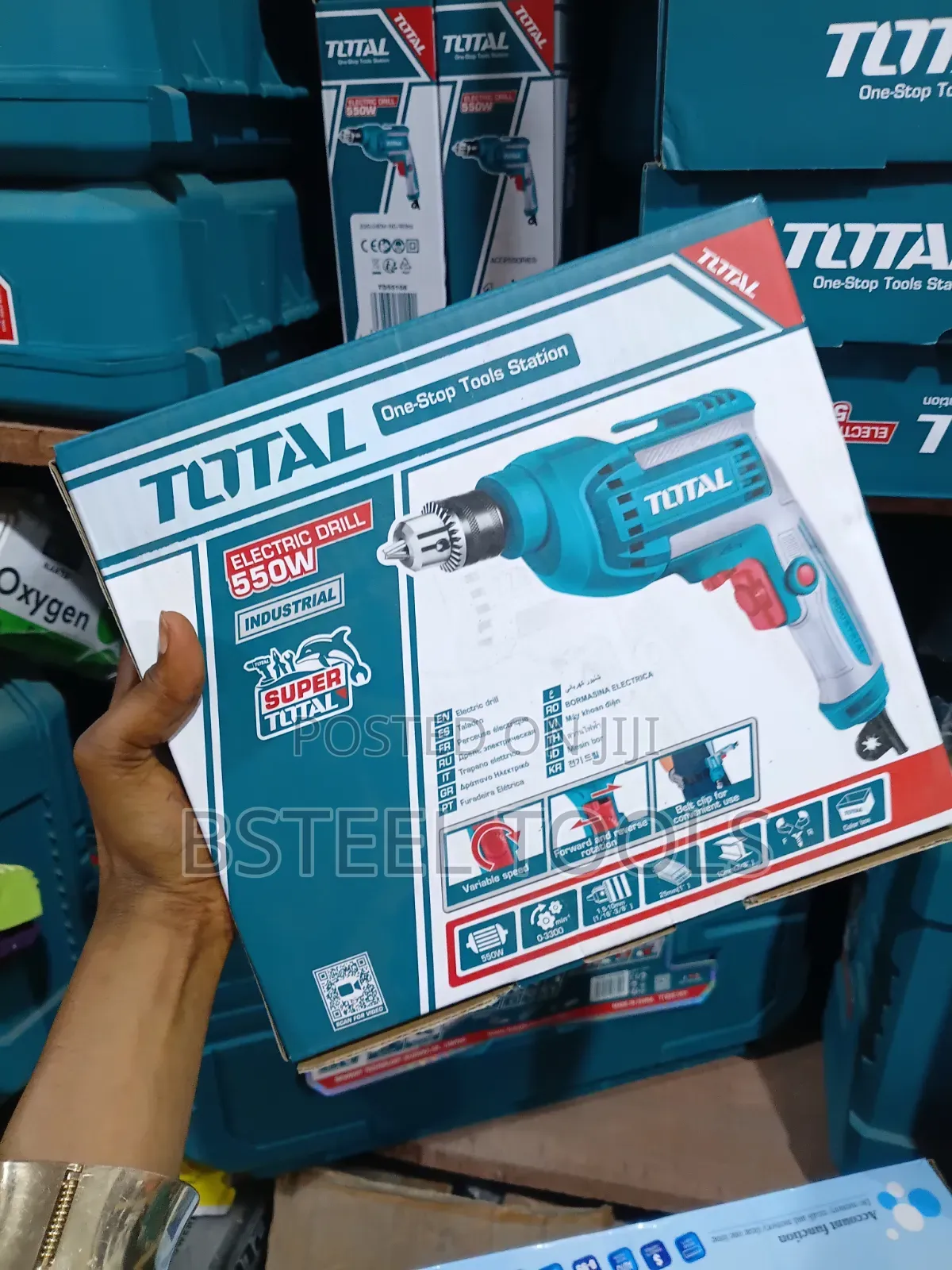 TOTAL 550W Electric Drill – Heavy-Duty Power Drill
