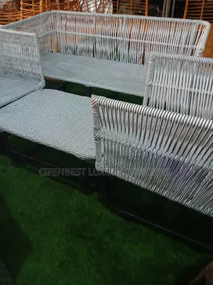Arsh Coloured Rattan Five Seaters With Cushion