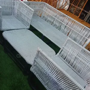 Arsh Coloured Rattan Five Seaters With Cushion