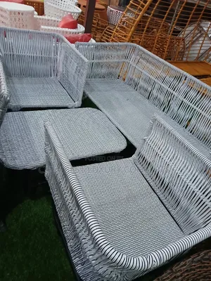 Arsh Coloured Rattan Five Seaters With Cushion
