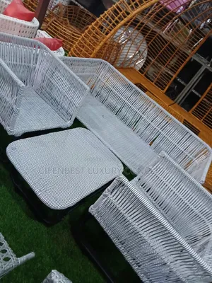 Arsh Coloured Rattan Five Seaters With Cushion