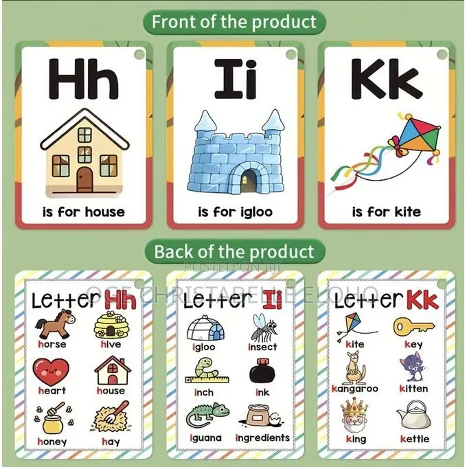 Phonics Alphabet Learn to Read Flashcard