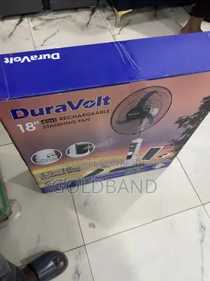 Duravolt 18" Mobile Rechargeable Fan