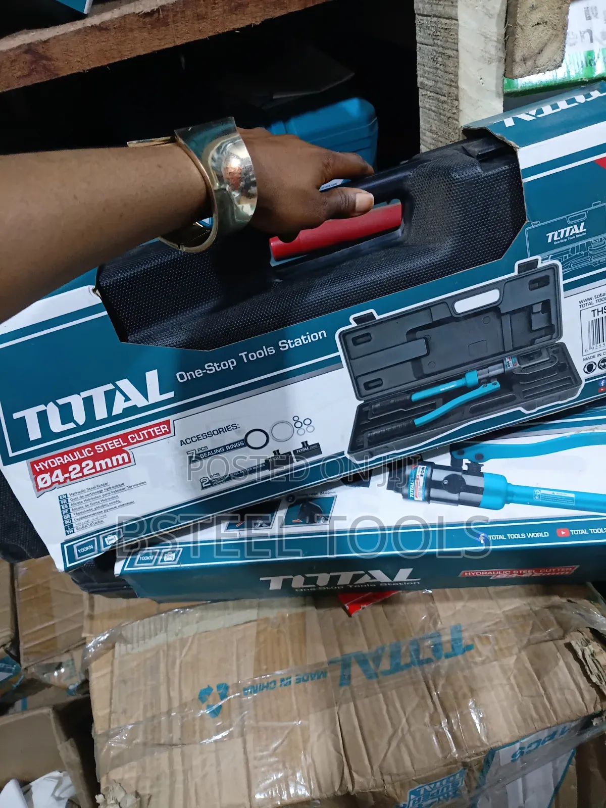 TOTAL 4–22mm Hydraulic Crimping Tool – Cable Crimper