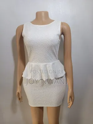 Thrift Sequin Peplum Bodycon Dress/Gown