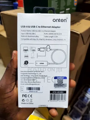 Onten USB-a USB-C 1000m Gigabit Ethernet Adapter OTN-UE106+
