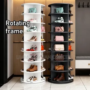 7 Layers Rotating Shoe and Bag Shelf