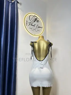 White Backless Dress