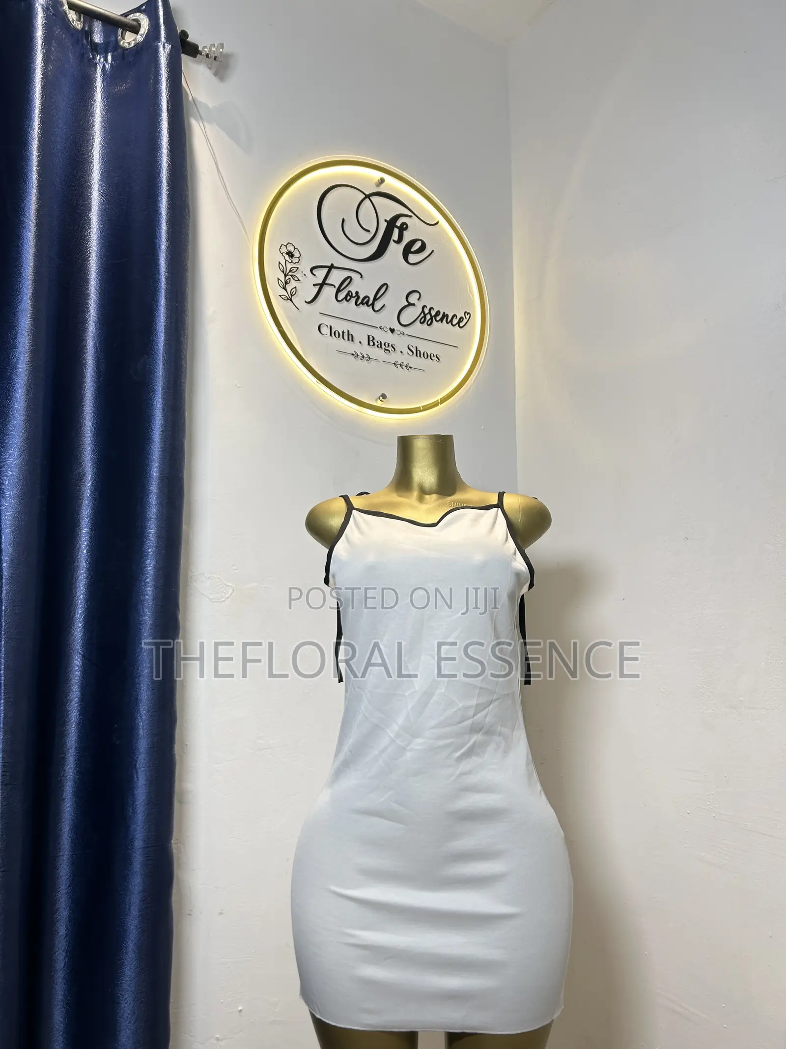 White Backless Dress