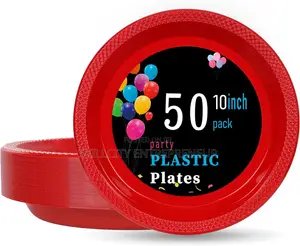 9 Inches Disposable Saucer Plates - 50pcs
