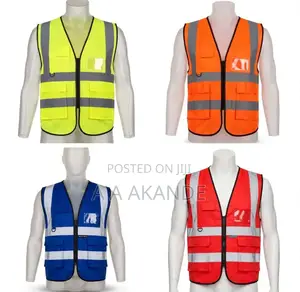 Reflective Jacket With Zip and Pocket