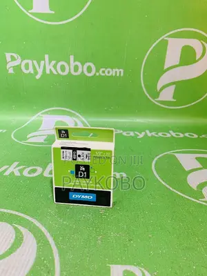 DYMO D1 Standard Label Cassette, Black on White, 12 Mm × 7 M – 45013