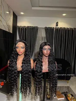 34inches Natural Color 350g Deep Wave With 5by5 Closure