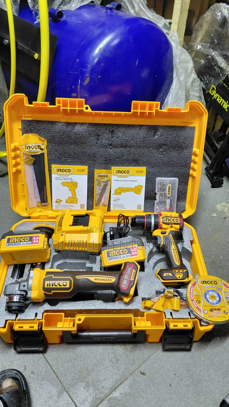 2 in 1 Ingco Cordless Combo Kit Machine