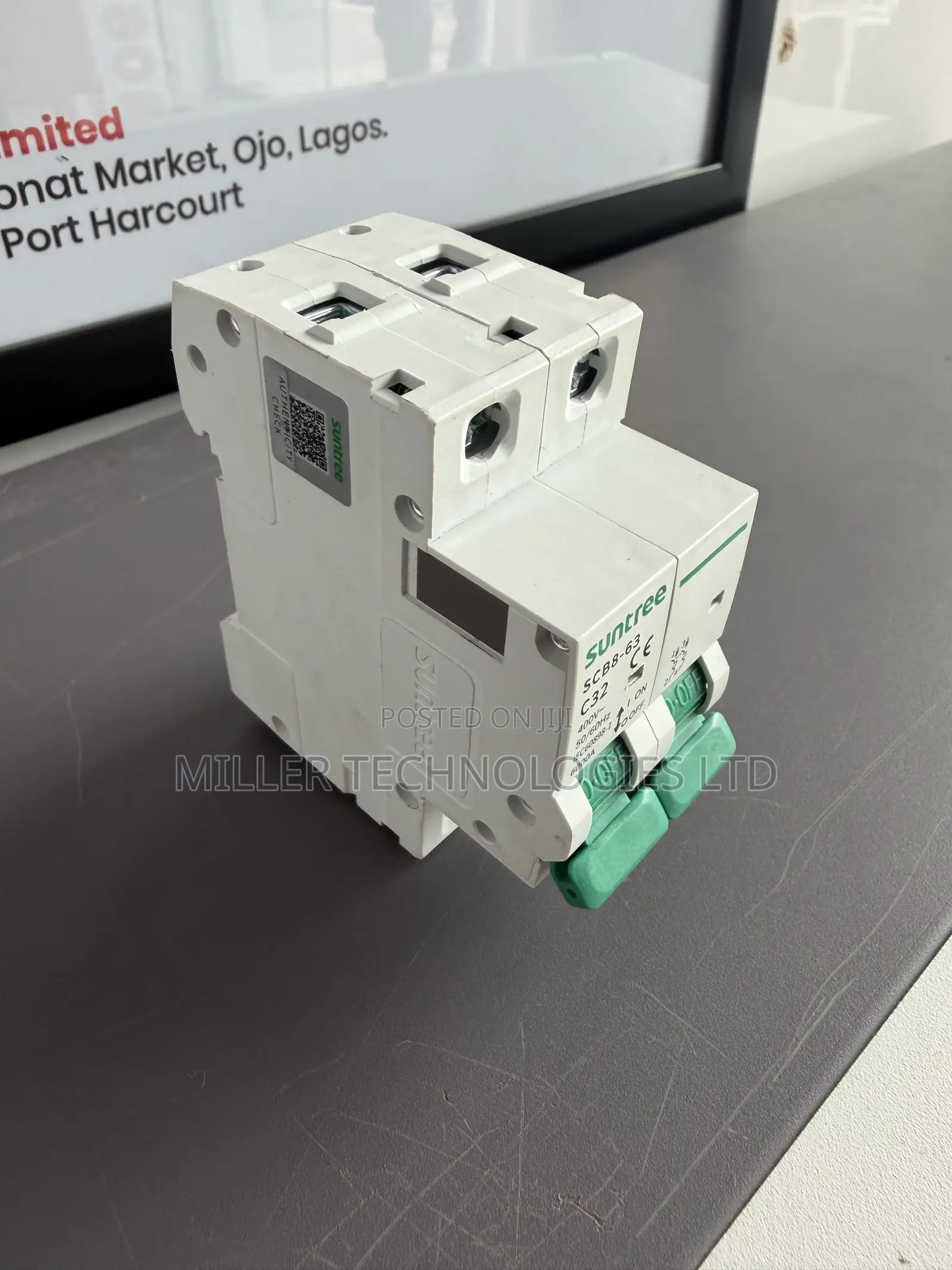 Suntree 32A Double Pole Electrical Breaker – SCB8-63