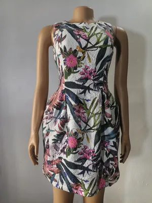 Lovely Floral Thrift Dress/Gown