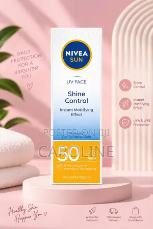 NIVEA Sun Shine Control SPF 50 Face Sunscreen