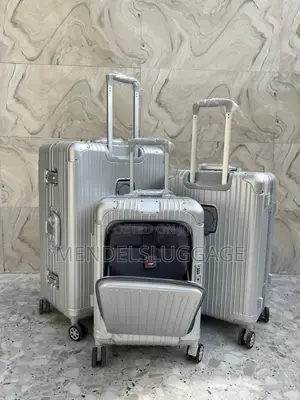 Premium Silver Hard Shell Spinner Luggage