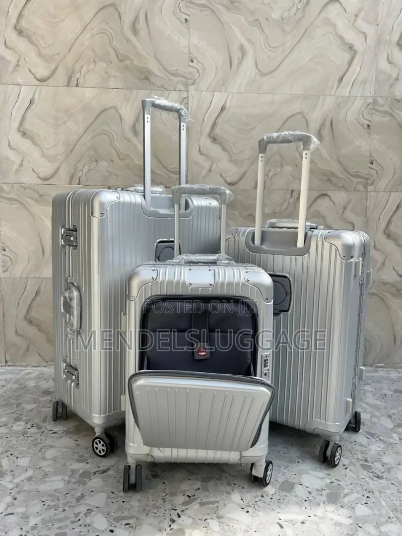 Premium Silver Hard Shell Spinner Luggage