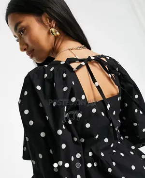 Lovely Polka Dot Thrift Dress/Gown (Size 8)