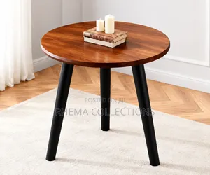 Stylish Round Wooden Coffee Table