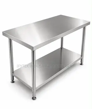 Stainless Steel Commercial Work Table With Lower Shelf