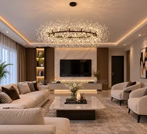 Luxury Crystal Statement Lighting Chandelier - For Living Room, Hotels