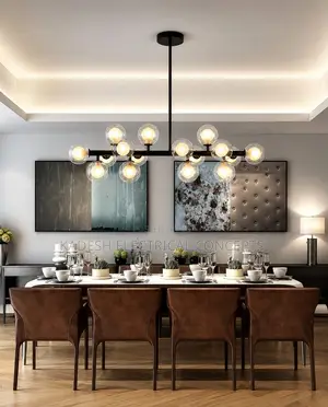Modern Luxury LED Pendant Lights Nordic Glass Ball Ceiling Chandelier