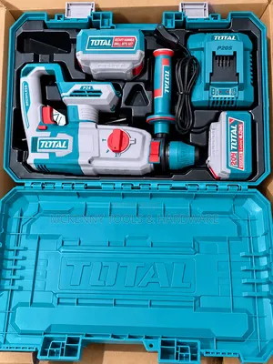 TOTAL 20V Cordless Rotary Hammer Drill Kit – Brushless + Battery