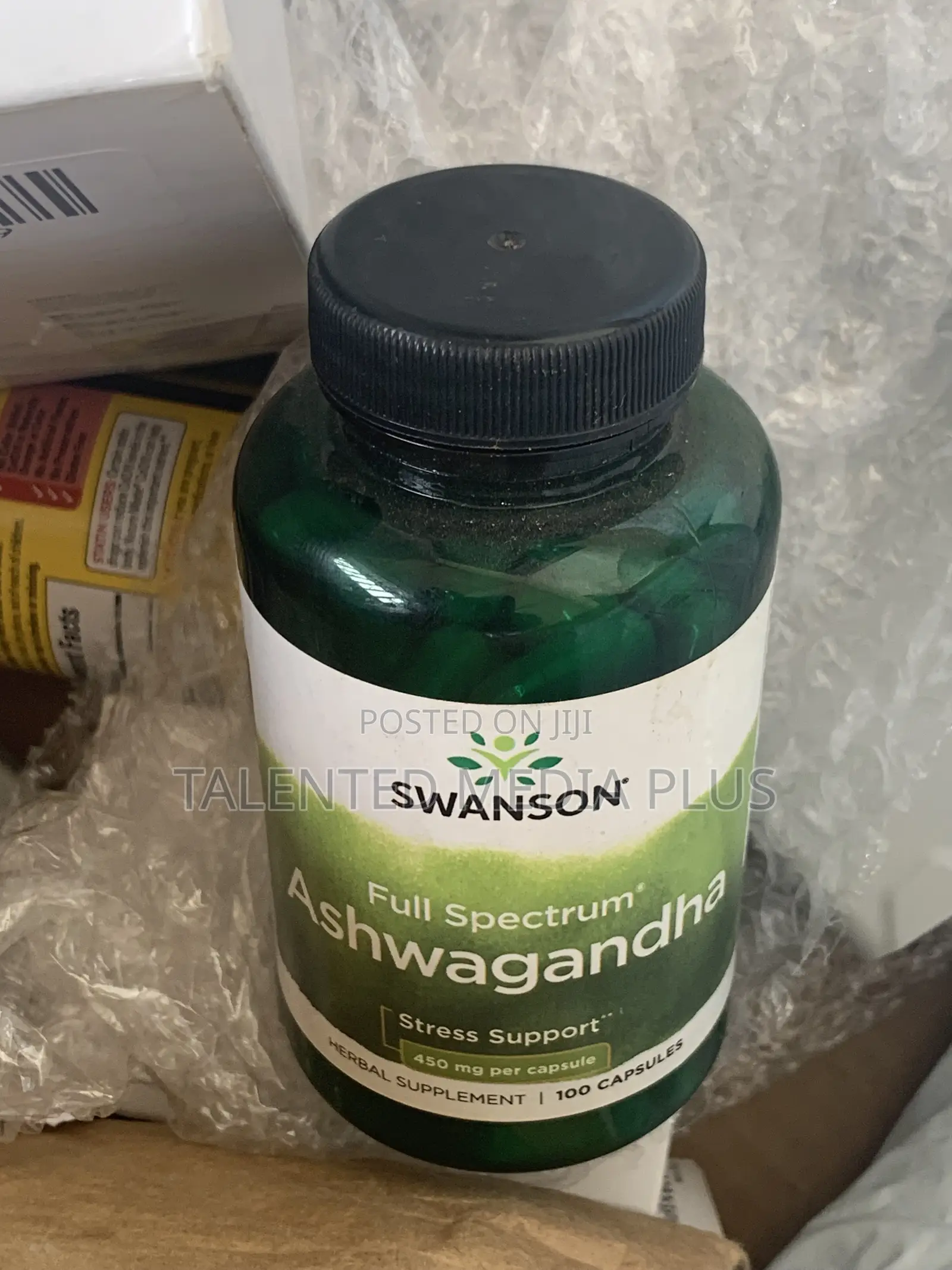 Ashwagandha Whole Root Herbal Formula, 450 Mg/ 100 Caps