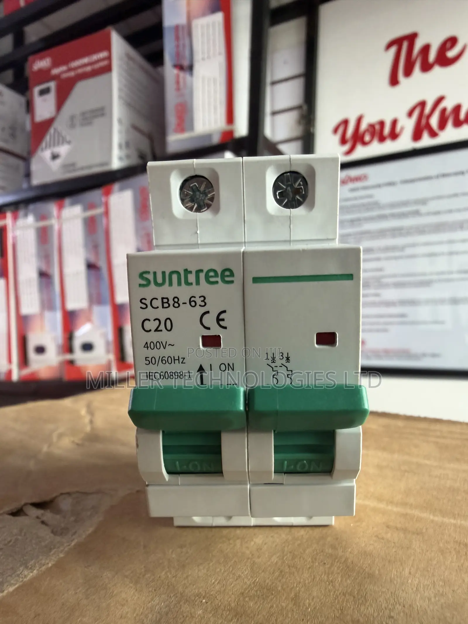 20A Suntree AC Double Pole MCB – SCB8-63