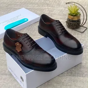 Men’s Premium Leather Derby Shoes – Turkish Italian Big Sole