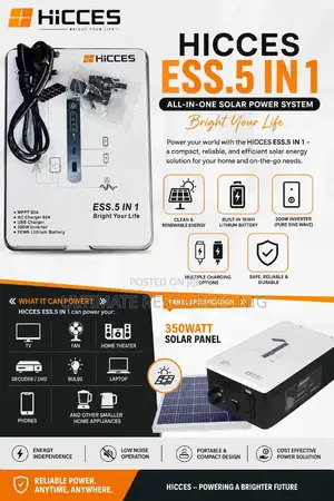 Hiccess Solar All in One Generator