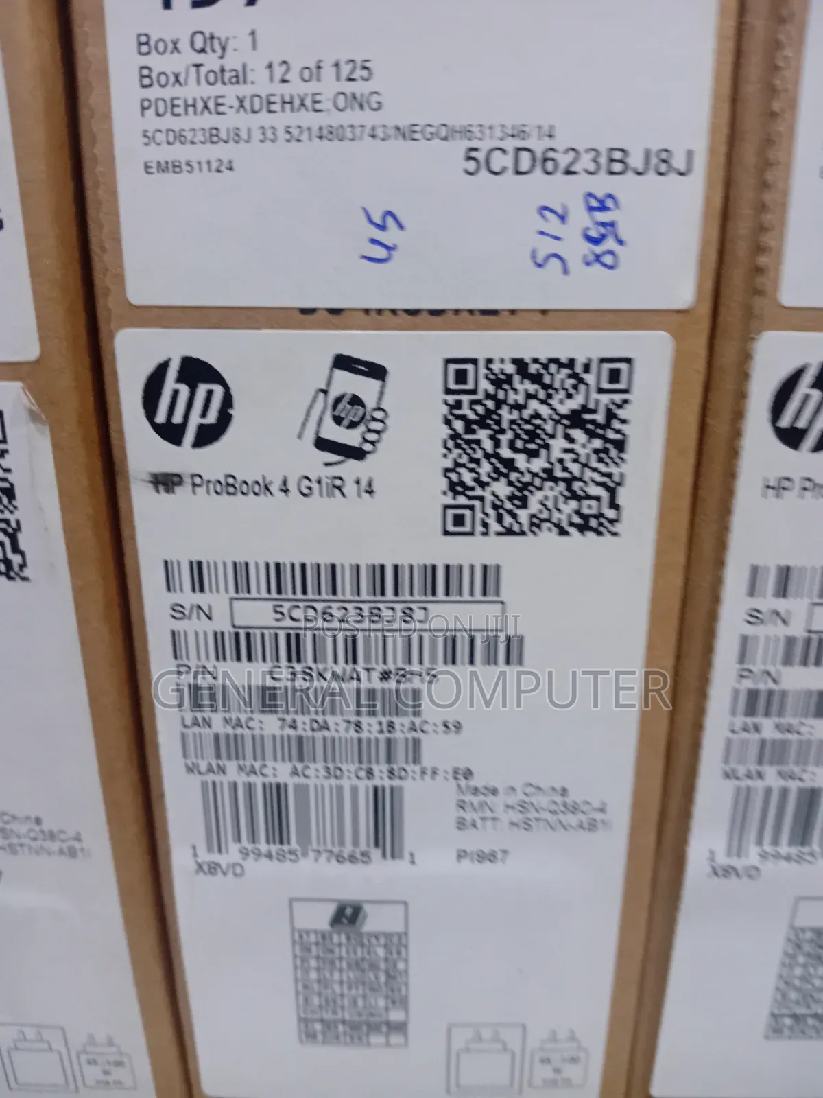New Laptop HP ProBook 4 G1i 8GB Intel Core 5 SSD 512GB