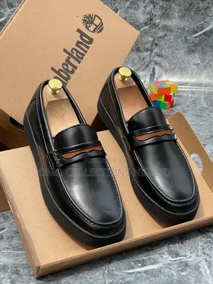 Luxury Timberland Men’s Black Leather Shoes – Fully Boxed